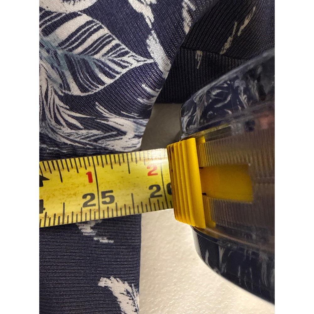 Tommy Bahama The Coconut Point Mens XL Navy Blue Tropical Palm Tree Camp Shirt - Picture 8 of 10